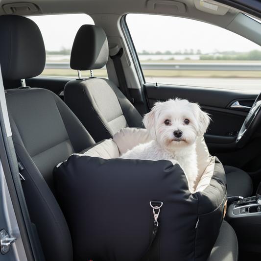 Siège auto confortable pour chien