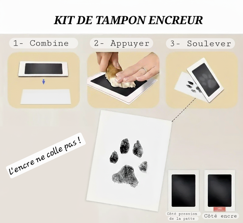 Kit Souvenir Empreinte de Patte